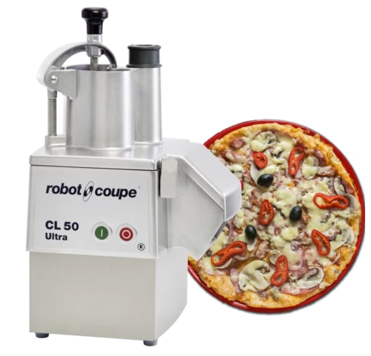 ROBOT COUPE Sebze Doğrama Makinesi, Paslanmaz Çelik, Tek Fazlı, 550 W, CL 50 Ultra Pizza